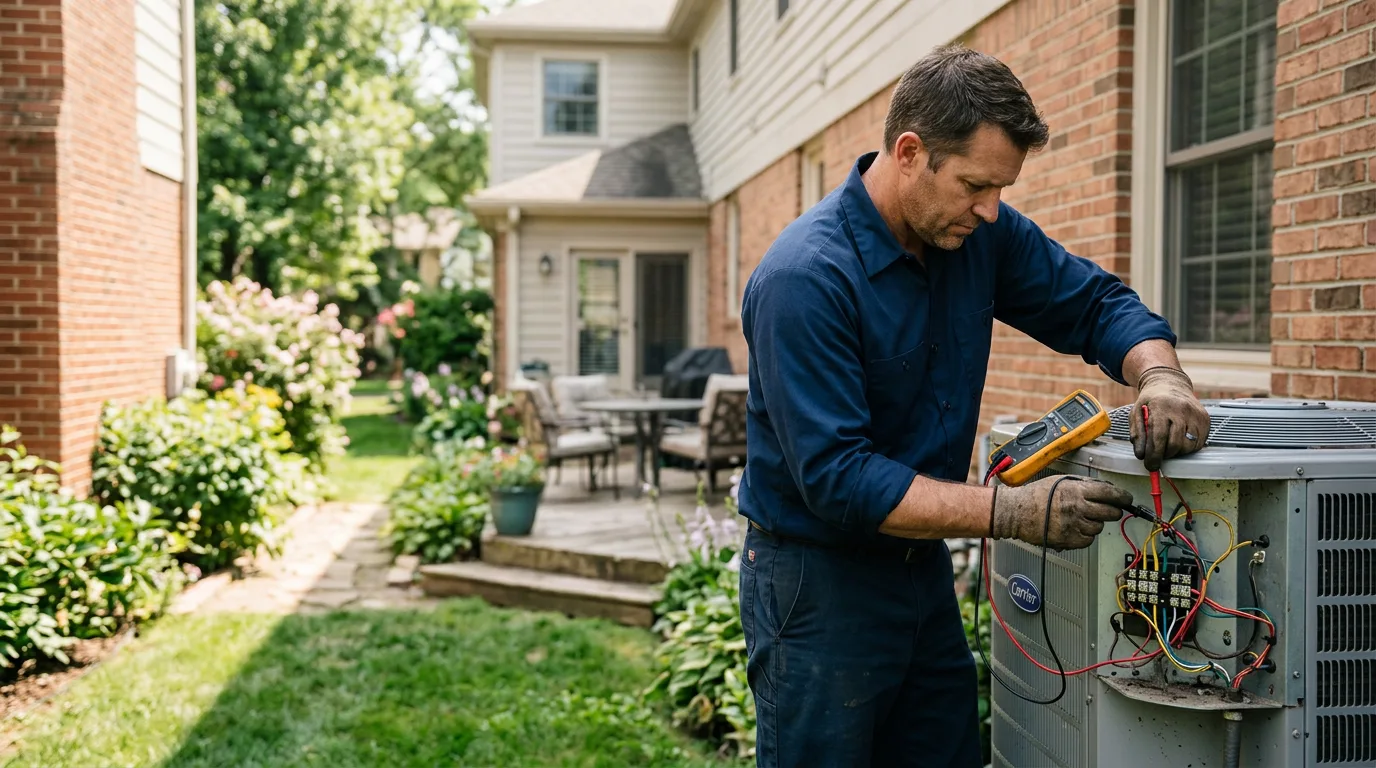 HVAC technician working near Benton, MS